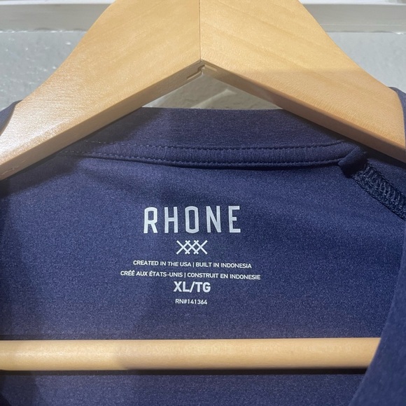 Rhone Men's Reign Long Sleeve T-Shirt - Midnight Heather - Size XL - Picture 3 of 4